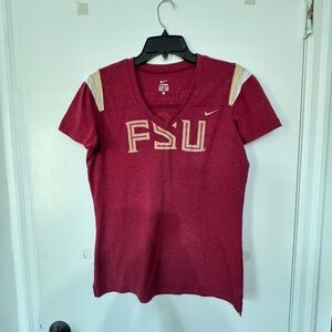 Nike Florida State University FSU Short Sleeve V-Neck T-shirt XL